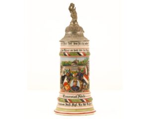 Original Imperial German WWI-era167th Infantry Regiment reservist beer stein