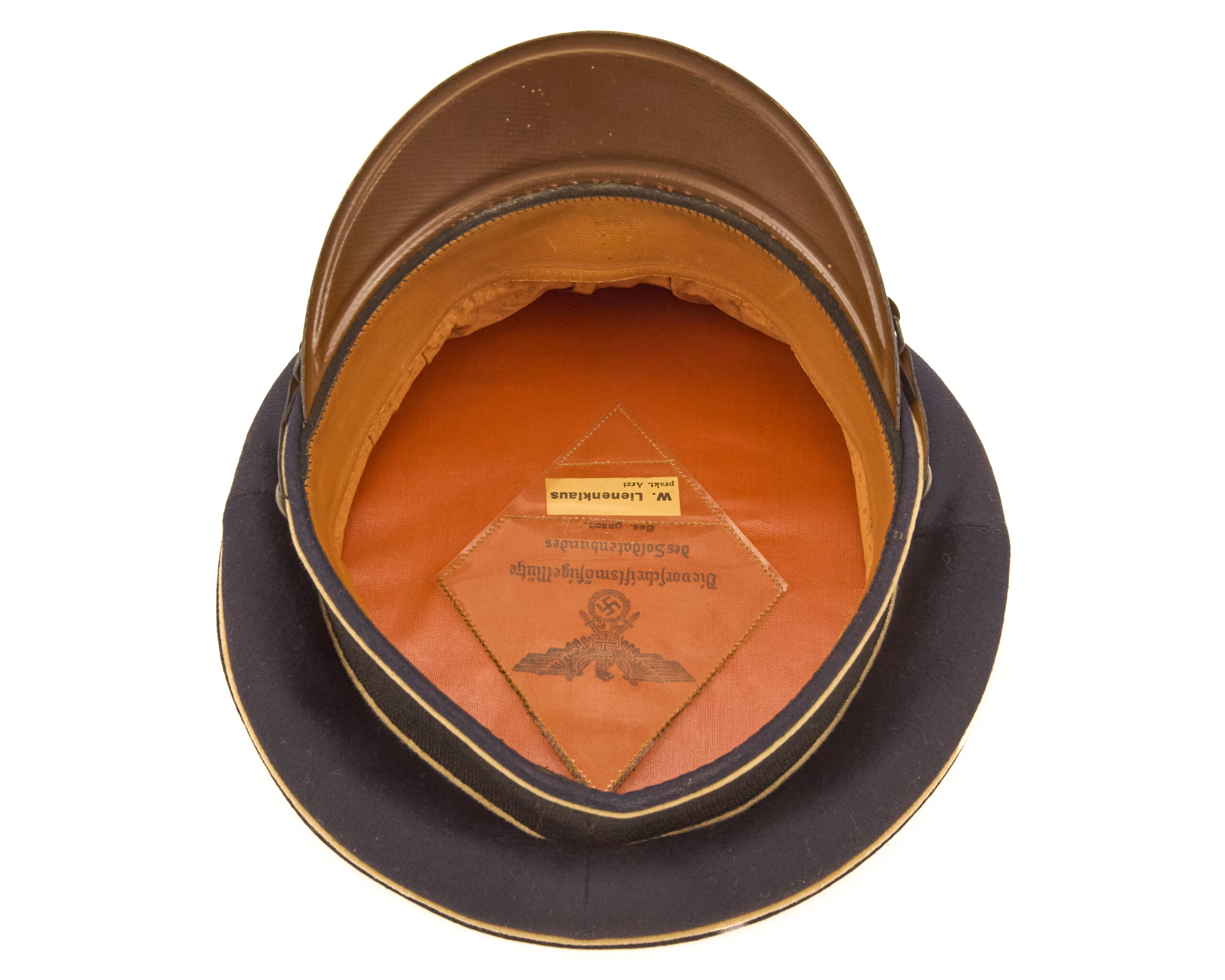 NS-Soldatenbund (National Socialist-State Soldiers League) officer's visor cap - Named :W. Lienenklaus pract. physician - Image 9