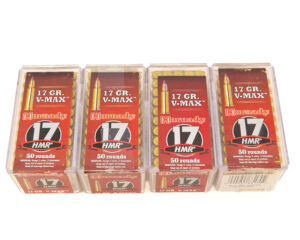Hornady 17HMR 17 GR V-Max - 4 boxes 195 rounds total