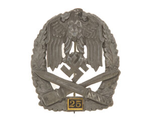 General Assault Badge (Allgemeines Sturmabzeichen) with the '25' engagement clasp by Rudolf Souval, "L/58"