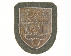 WWII German Warsaw 1944 Campaign Shield - WARSCHAU 1944