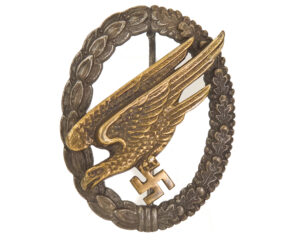 Authentic WWII Luftwaffe Paratrooper Badge (Fallschirmschützenabzeichen) – Early Quality, G.H. Osang, Dresden