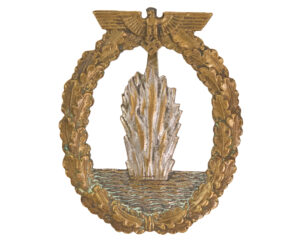 World War II German Kriegsmarine Minesweeper War Badge (Kriegsmarine-Kriegsabzeichen für Minensuch-, U-Boot-Jagd- und Sicherungsverbände)
