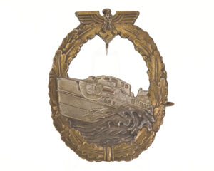 Authentic WWII Kriegsmarine E-Boat Badge (Schnellbootkriegsabzeichen) – First Pattern, Assmann & Söhne