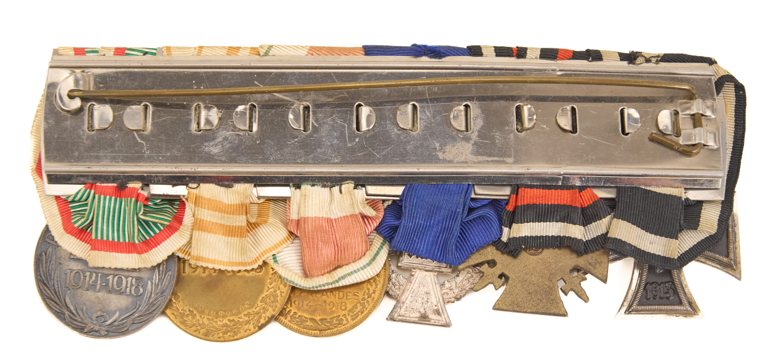 Authentic German–Austrian–Hungarian World War I & Interwar Medal Bar - Image 2