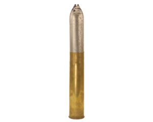 British 75mm artillery shell and matching cartridge case