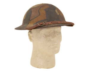 U.S. World War I M1917 “Doughboy” Brodie Helmet with Period Field-Applied Camouflage