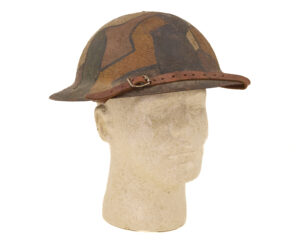 U.S. World War I M1917 “Doughboy” Brodie Helmet with Period Field-Applied Camouflage