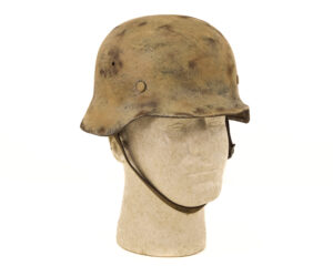 Original German WWII M40 steel helmet shell named to “Gfr. Koch”