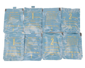 Decontamination Wipes 2-Part System training packets