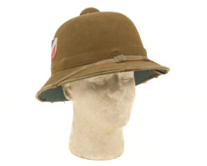 WWII DAK Tropenhelm JHS second pattern front view