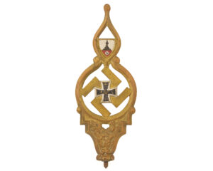 Kyffhäuserbund NSRKB flag pole finial brass