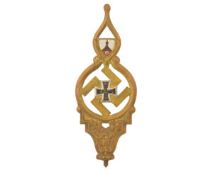Kyffhäuserbund NSRKB flag pole finial brass