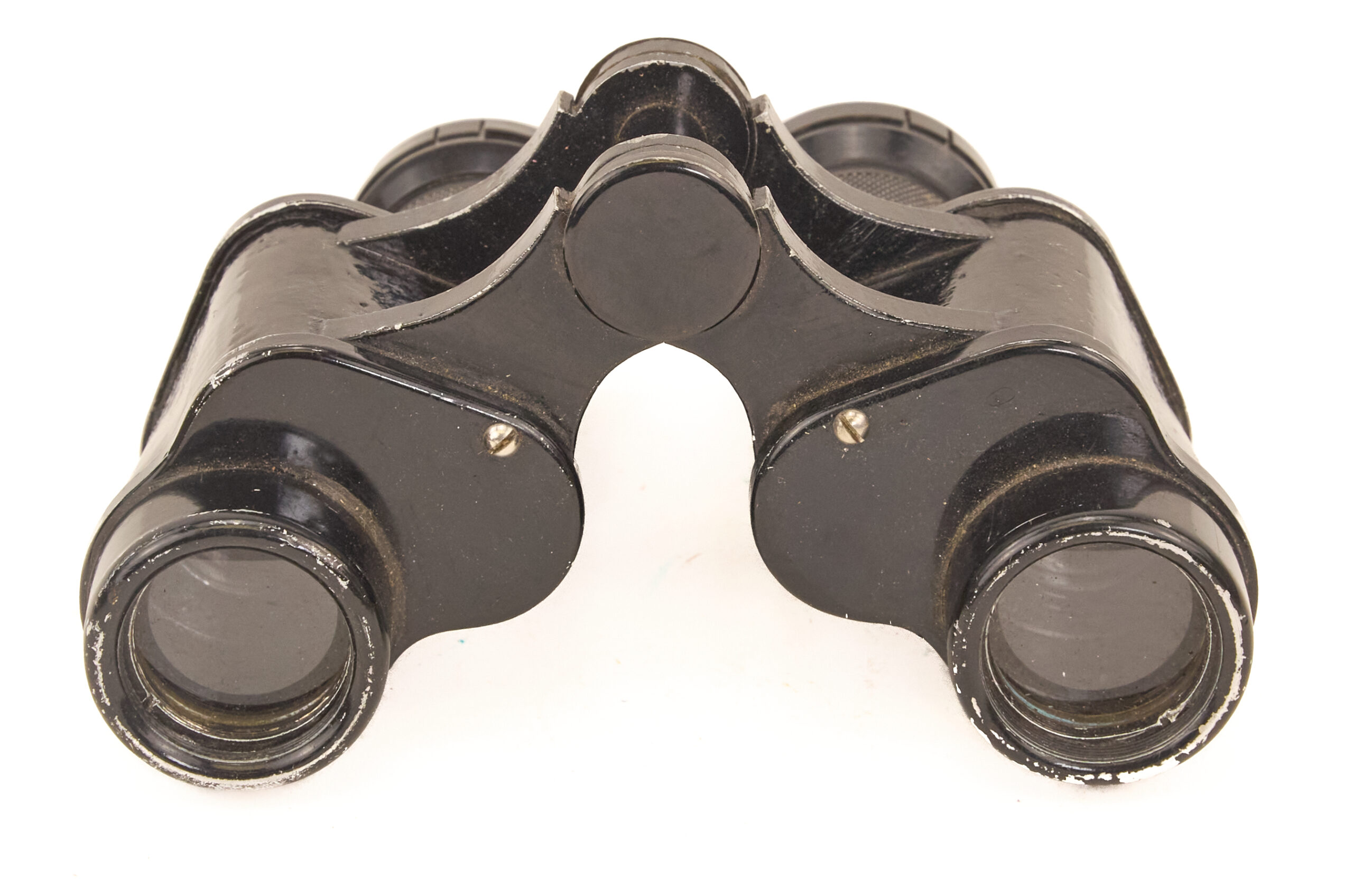 WWII Japanese Binoculars with Case - Fuji Type 89 6x24 - Image 4