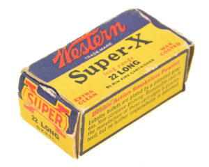 Western Super-X .22 Long Rim Fire Cartridges box