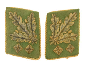 WWII German Ordnungspolizei General der Polizei collar tabs