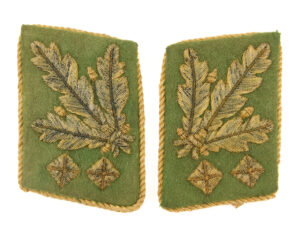 WWII German Ordnungspolizei General der Polizei collar tabs