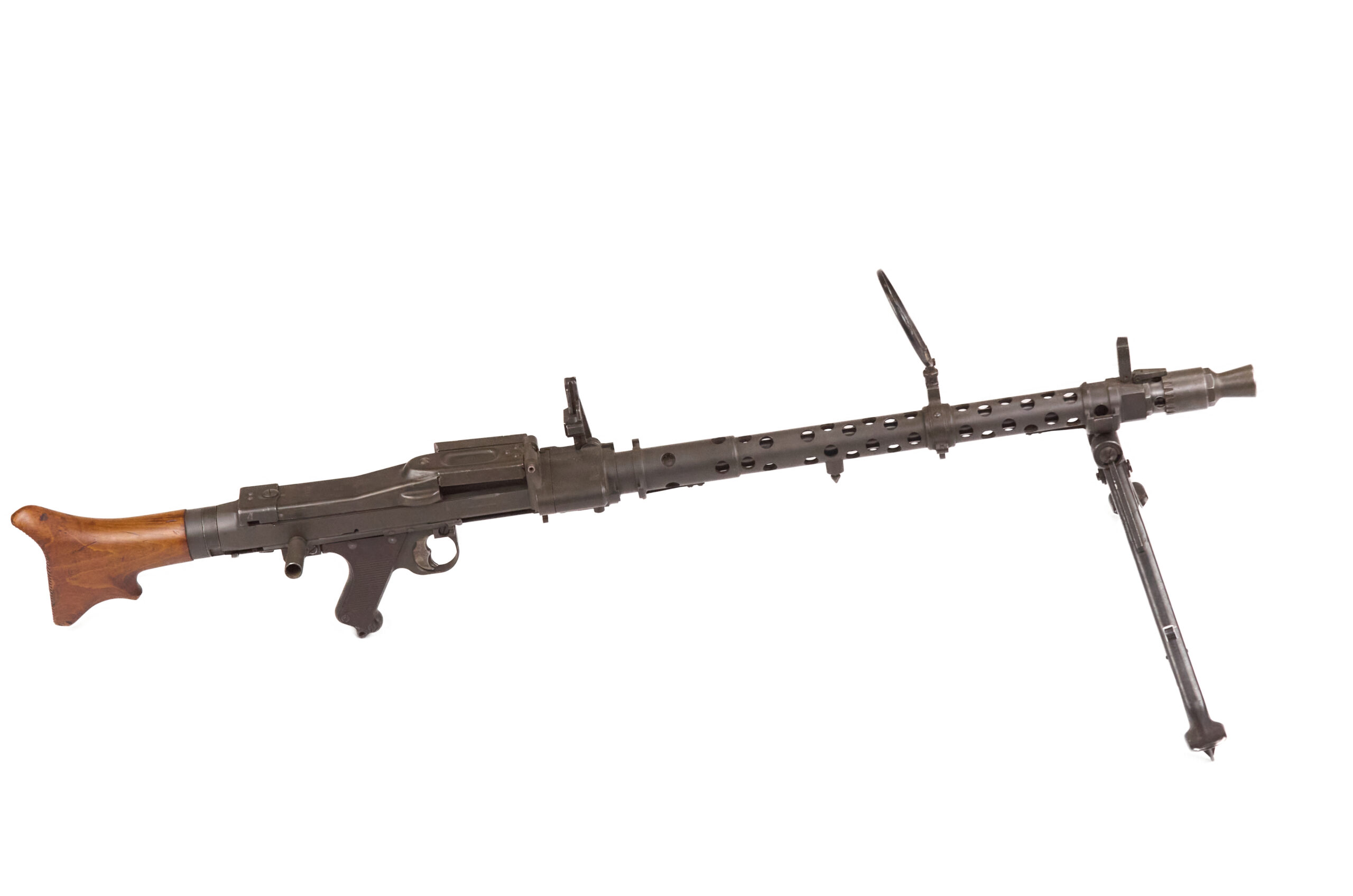 German MG34 Display Machine Gun with Anti-Aircraft Ring Sight - Image 9