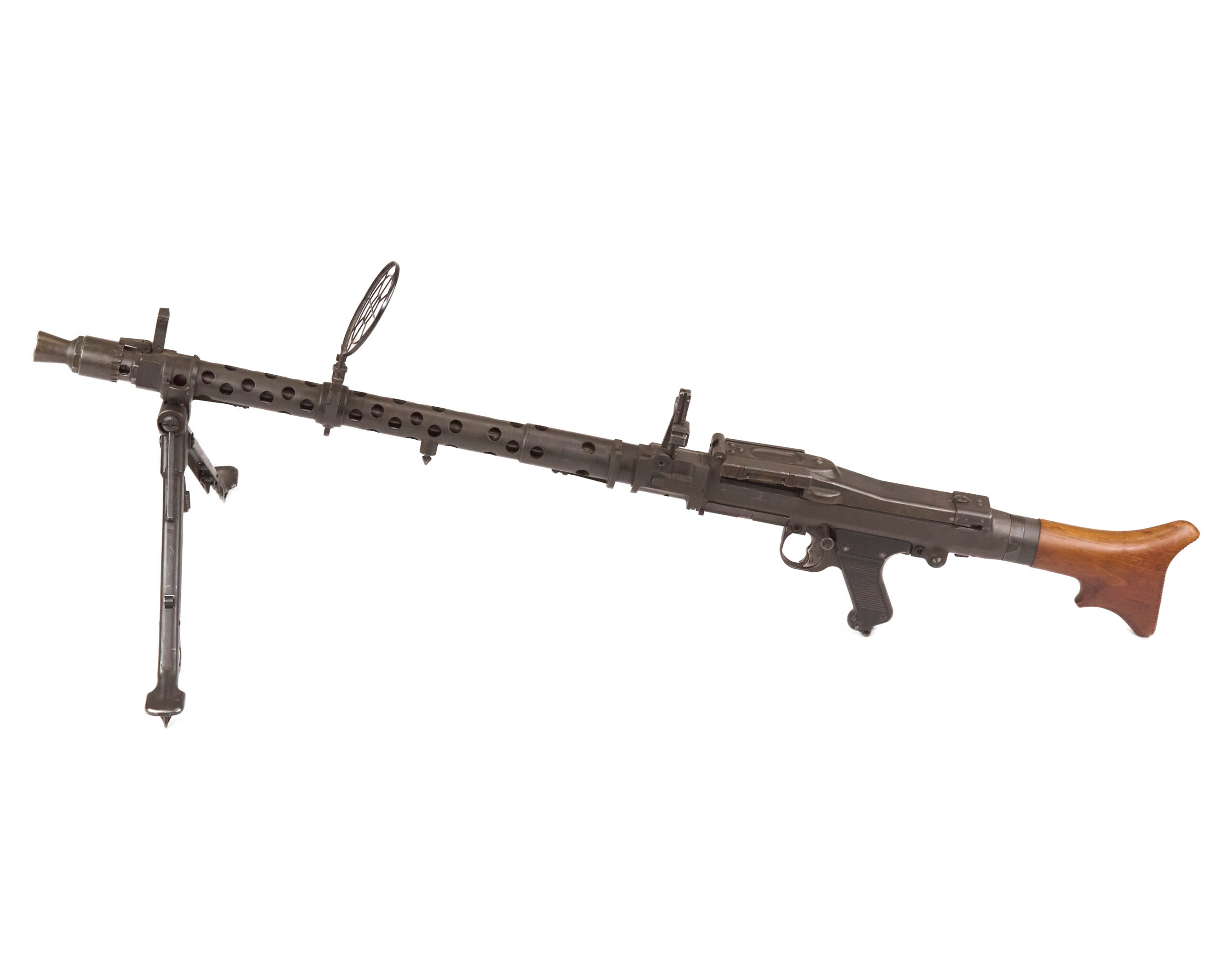 German MG34 display machine gun with anti-aircraft ring sight