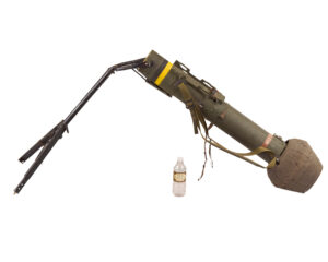 U.S. M222 Dragon guided missile and launcher with foam end protectors