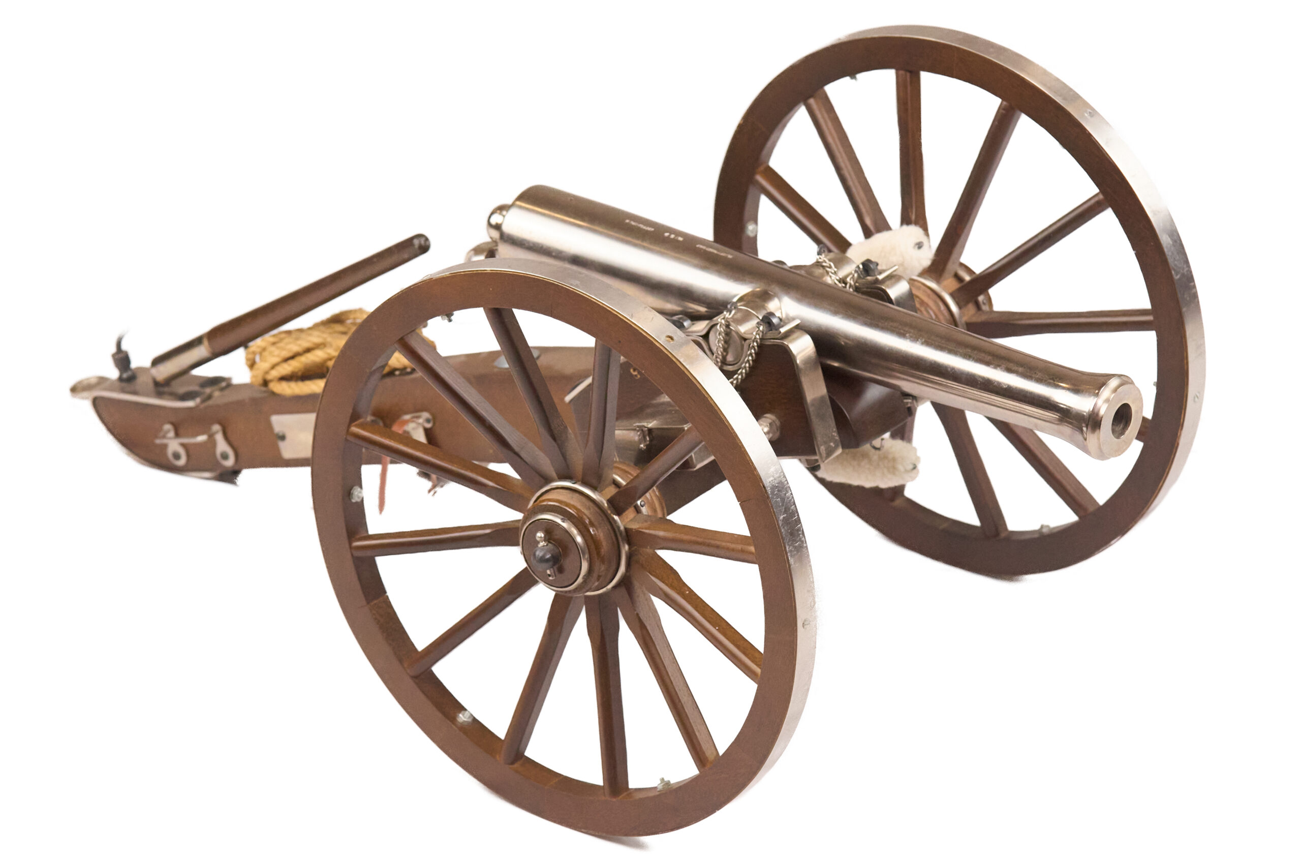 Traditions Napoleon III .69 Caliber Nickel-Plated Replica Cannon - Image 10