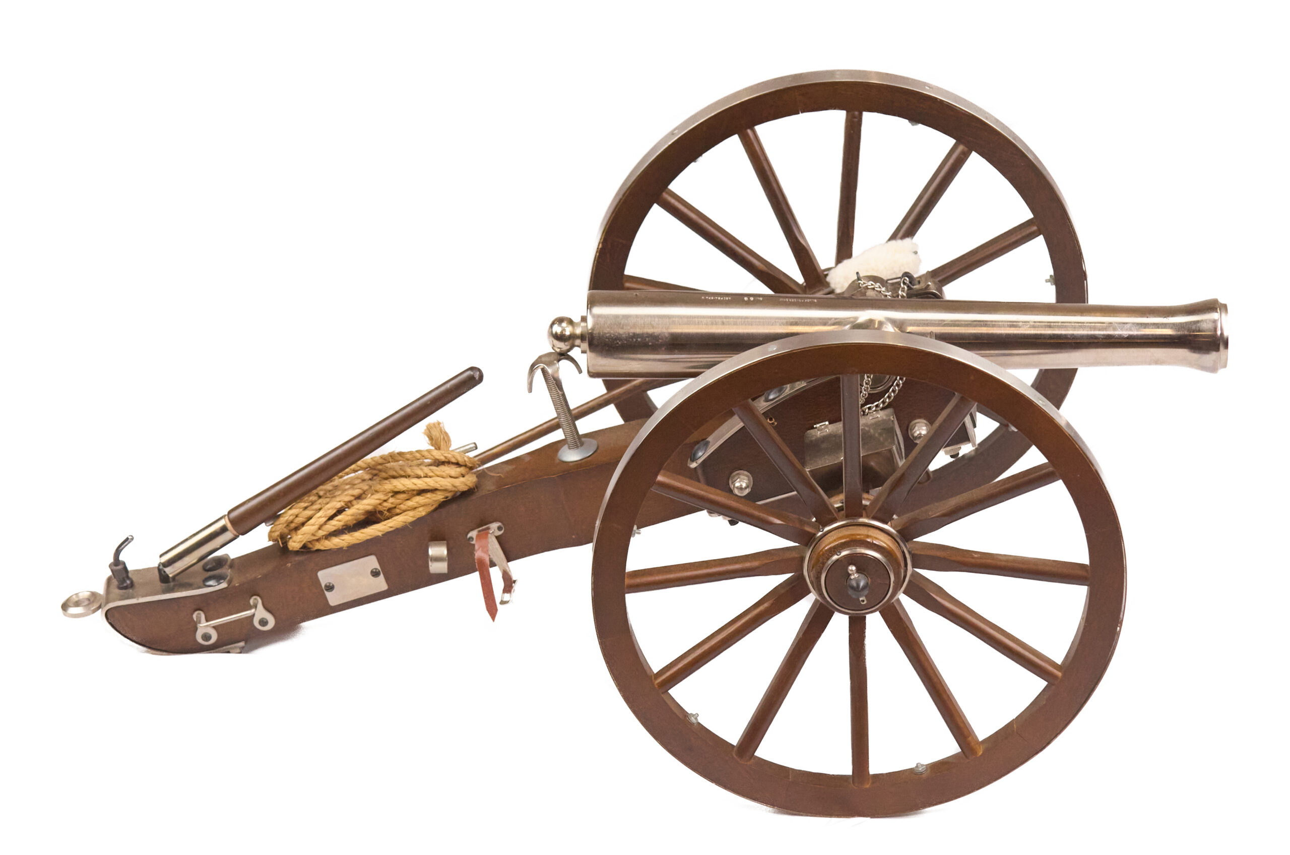 Traditions Napoleon III .69 Caliber Nickel-Plated Replica Cannon - Image 8