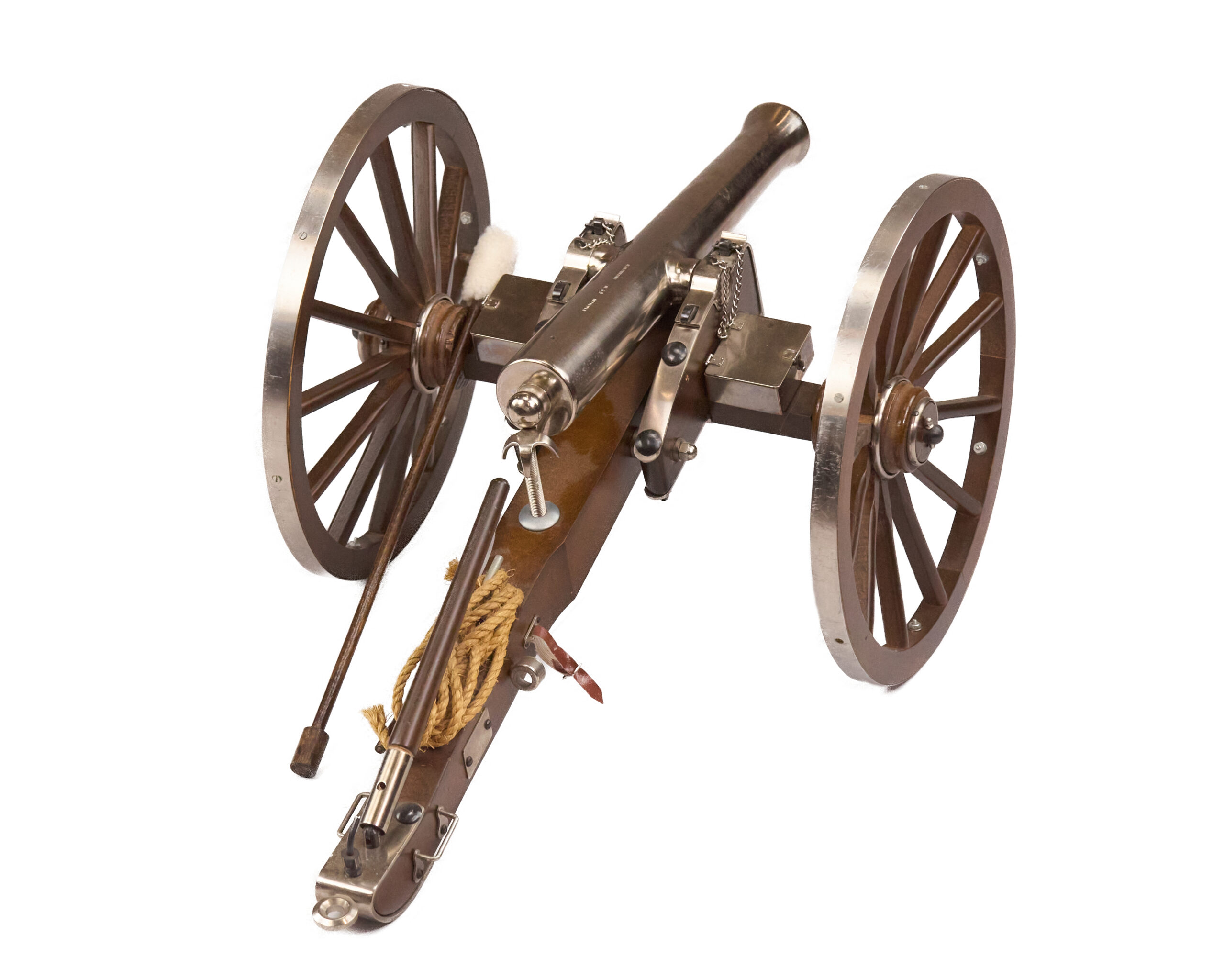 Traditions Napoleon III .69 Caliber Nickel-Plated Replica Cannon - Image 6
