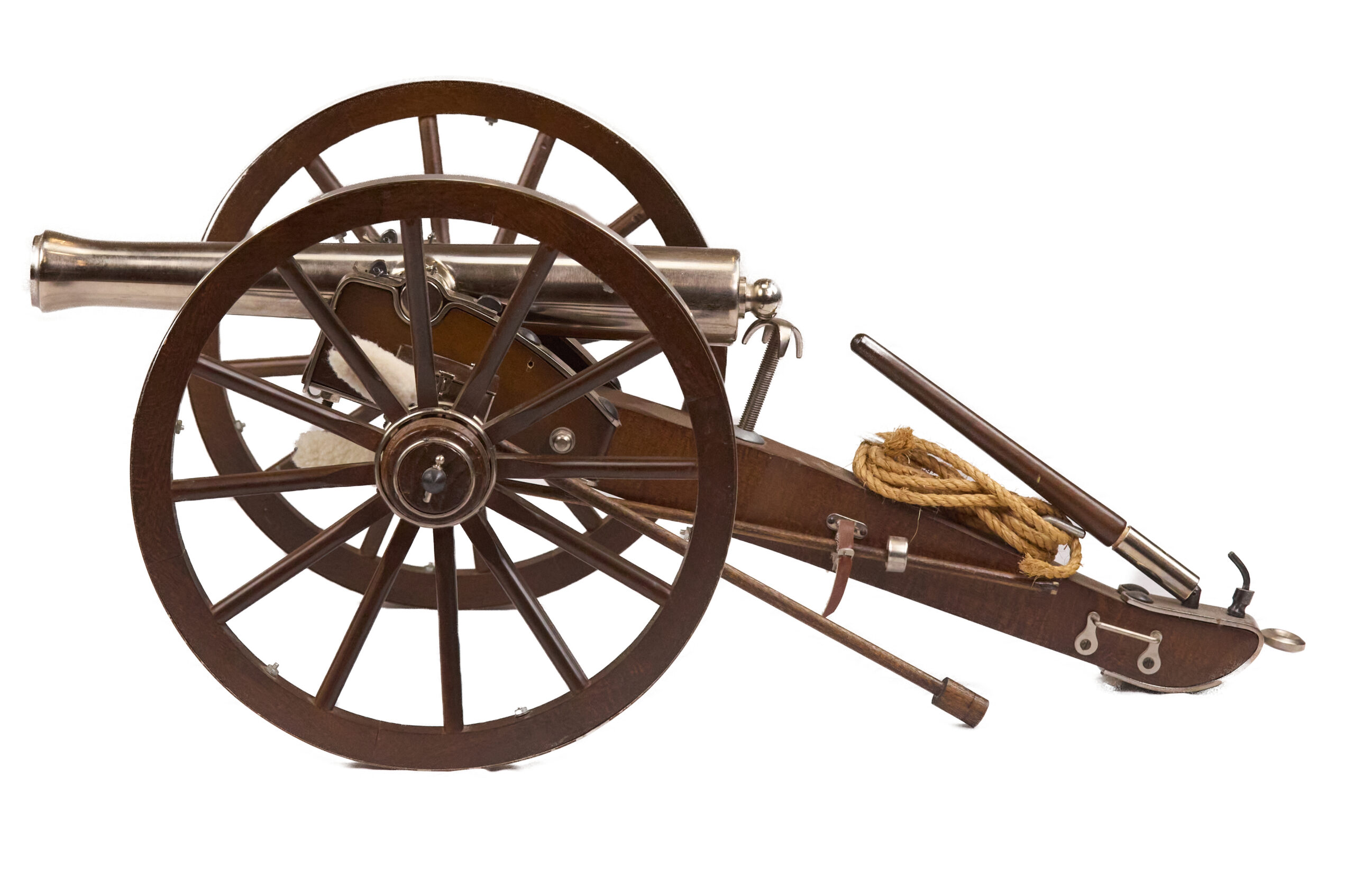 Traditions Napoleon III .69 Caliber Nickel-Plated Replica Cannon - Image 4