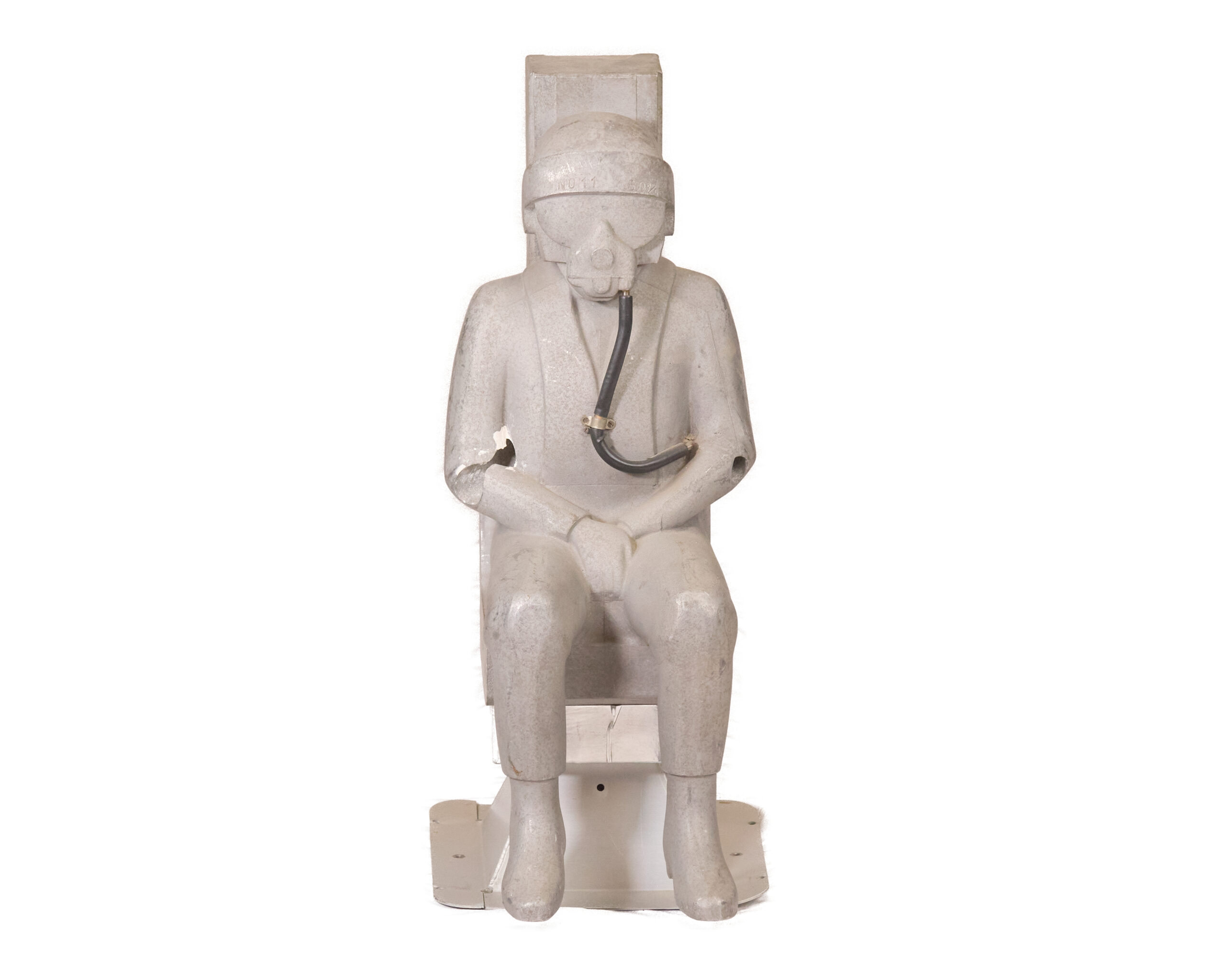 British ejection seat wind tunnel model in cast aluminum