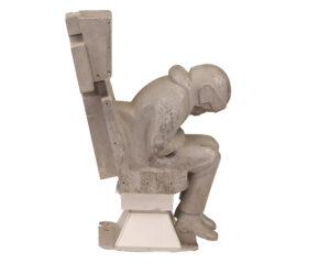 Improper position pilot ejection seat wind tunnel model