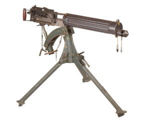 British .303 Vickers Mk I machine gun on Mark IV tripod