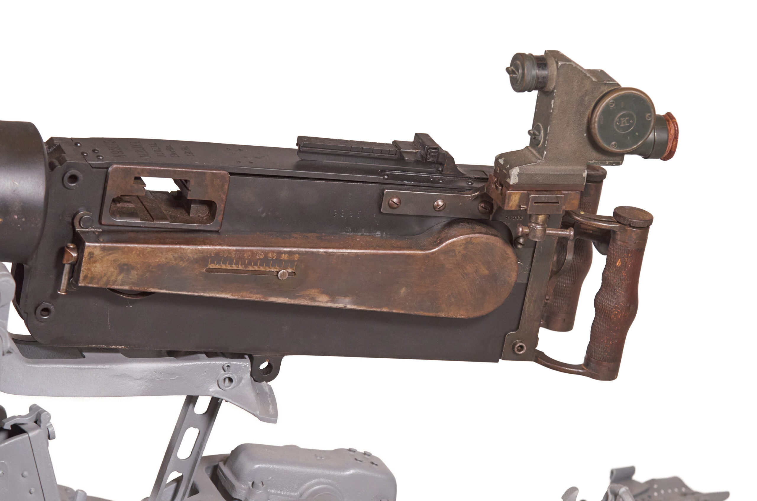 DWM MG 08 Display Machine Gun with Schlittenlafette 08 and Z.F.12 Optic - Image 12