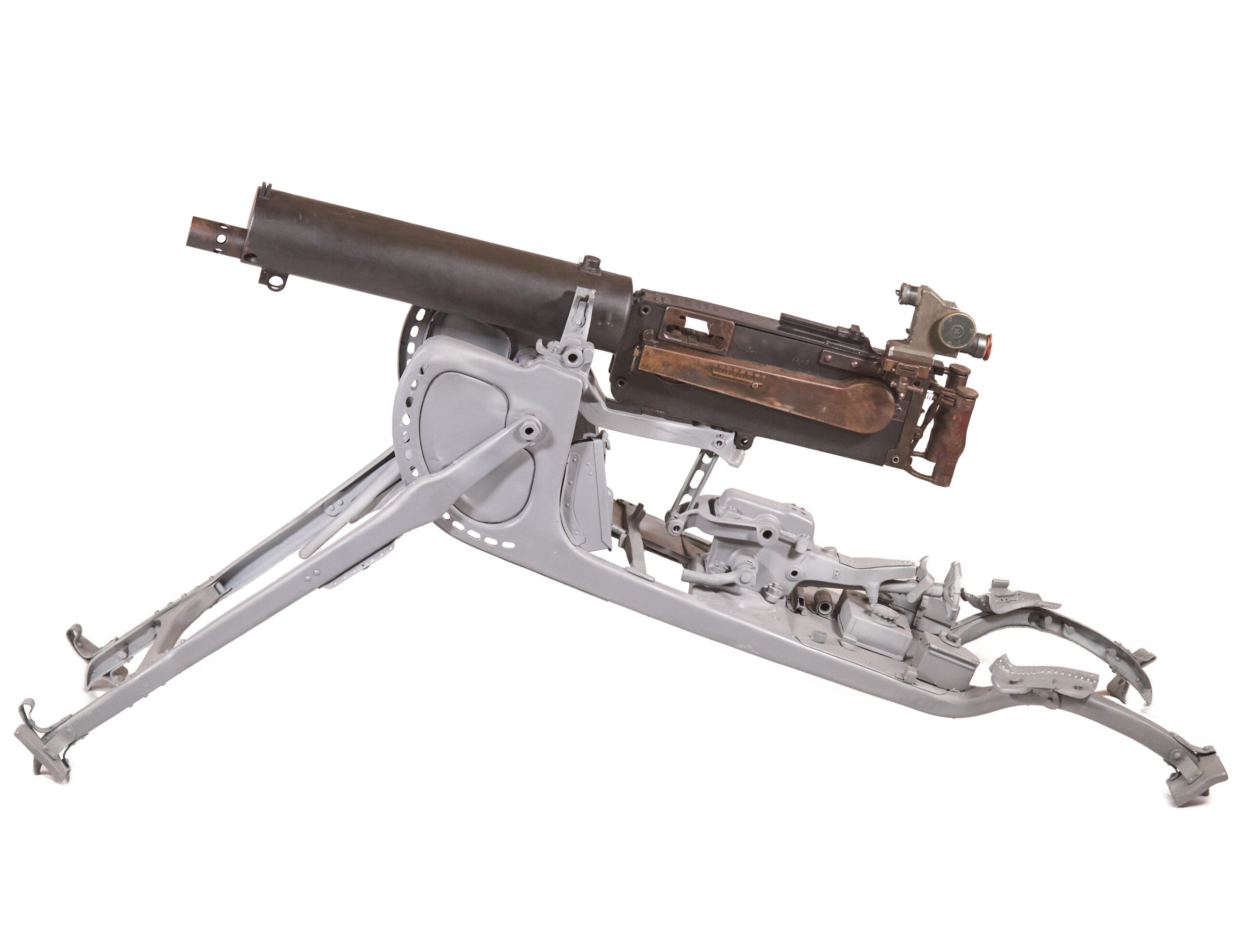 DWM MG 08 Display Machine Gun with Schlittenlafette 08 and Z.F.12 Optic - Image 9