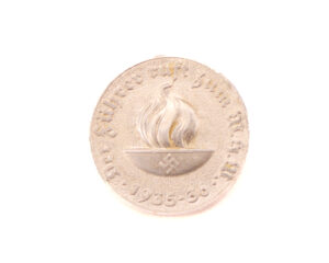 WHW 1935-36 Badge Jeder Opfert German donation tinnie