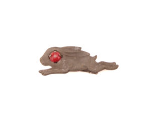 German WHW Rabbit Badge with red inset eye
