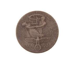German 1938 May Day 1. Mai Tinnie Badge M. Nett Fürth