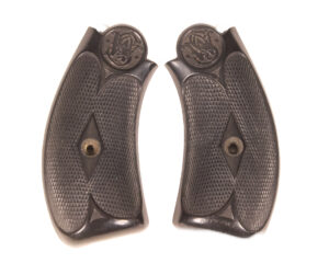 Original Smith & Wesson No. 3 checkered hard rubber stocks