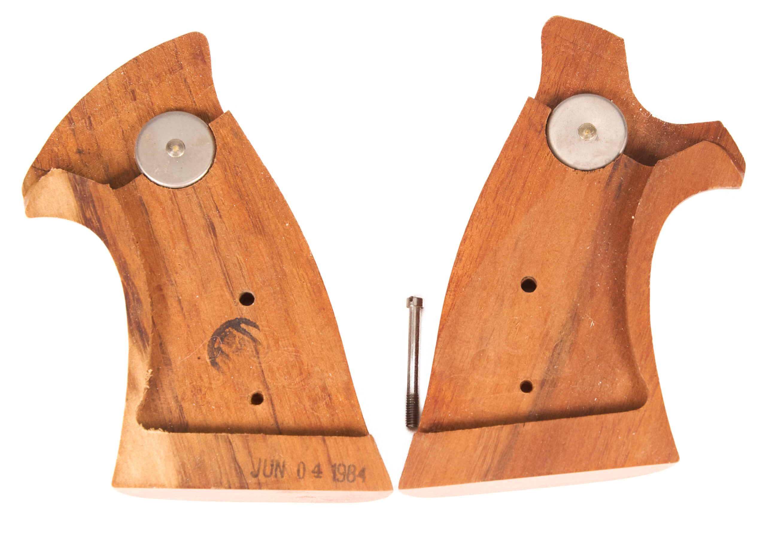 Smith & Wesson N-Frame Square Butt Goncalo Alves Target Stocks - Dated June 4, 1984 - Image 2